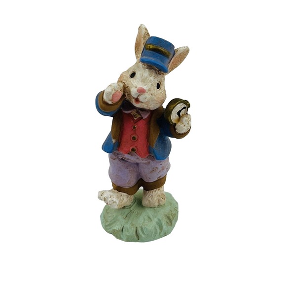 Cottontail Lane Train Conductor Bunny Figurine Easter Midwest‎ of Cannon Falls - Picture 1 of 5